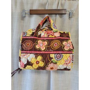 Vera Bradley Floral Travel Bag - Brown, Yellow, Pink